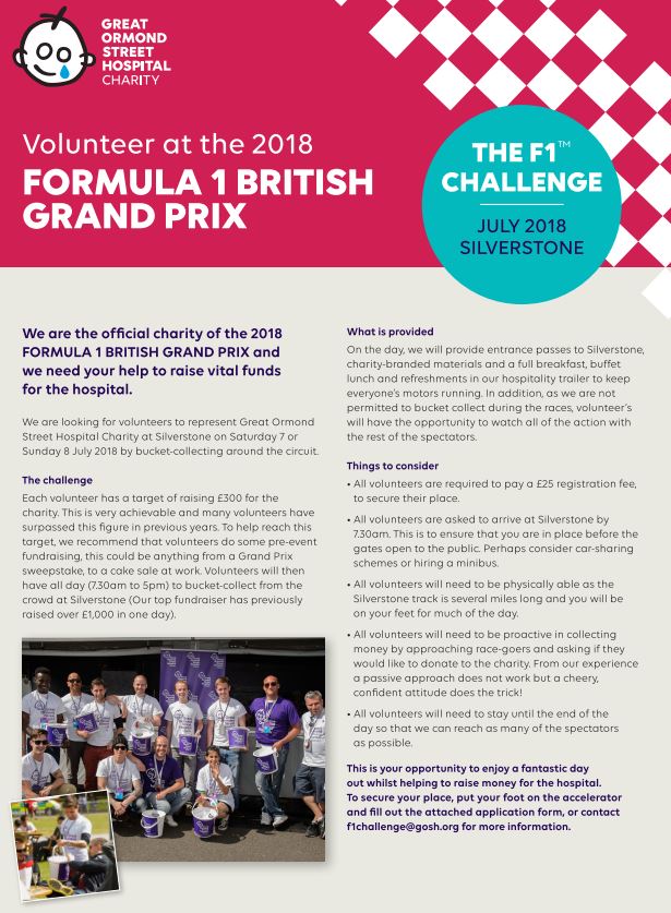 Gosh Charity Events On Twitter We Need You A Formula1