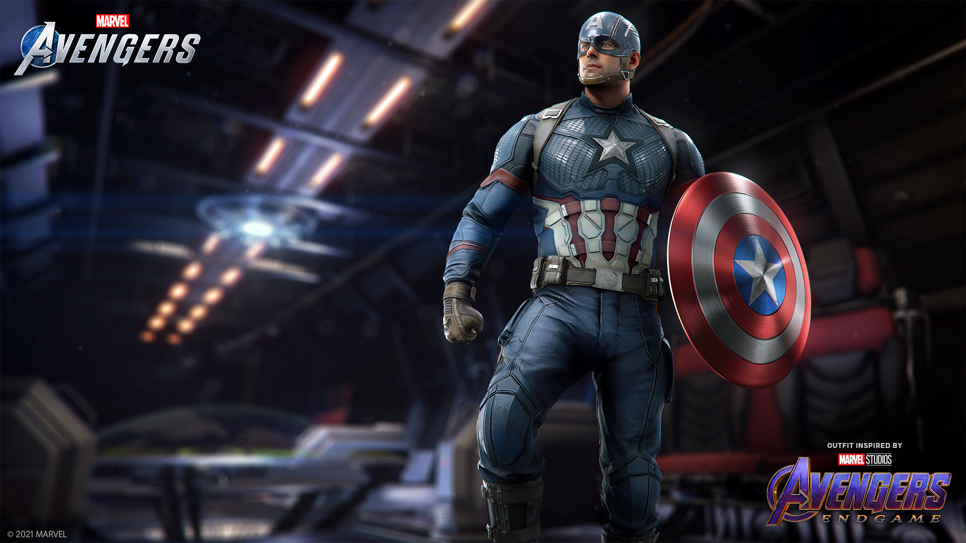 Marvel S Avengers On Twitter Avengers Assemble Inspired The Marvel Cinematic Universe Captain America S Marvel Studios Avengers Endgame Outfit Features A Leader Preparing For Battle With His Iconic Shield Get It In 