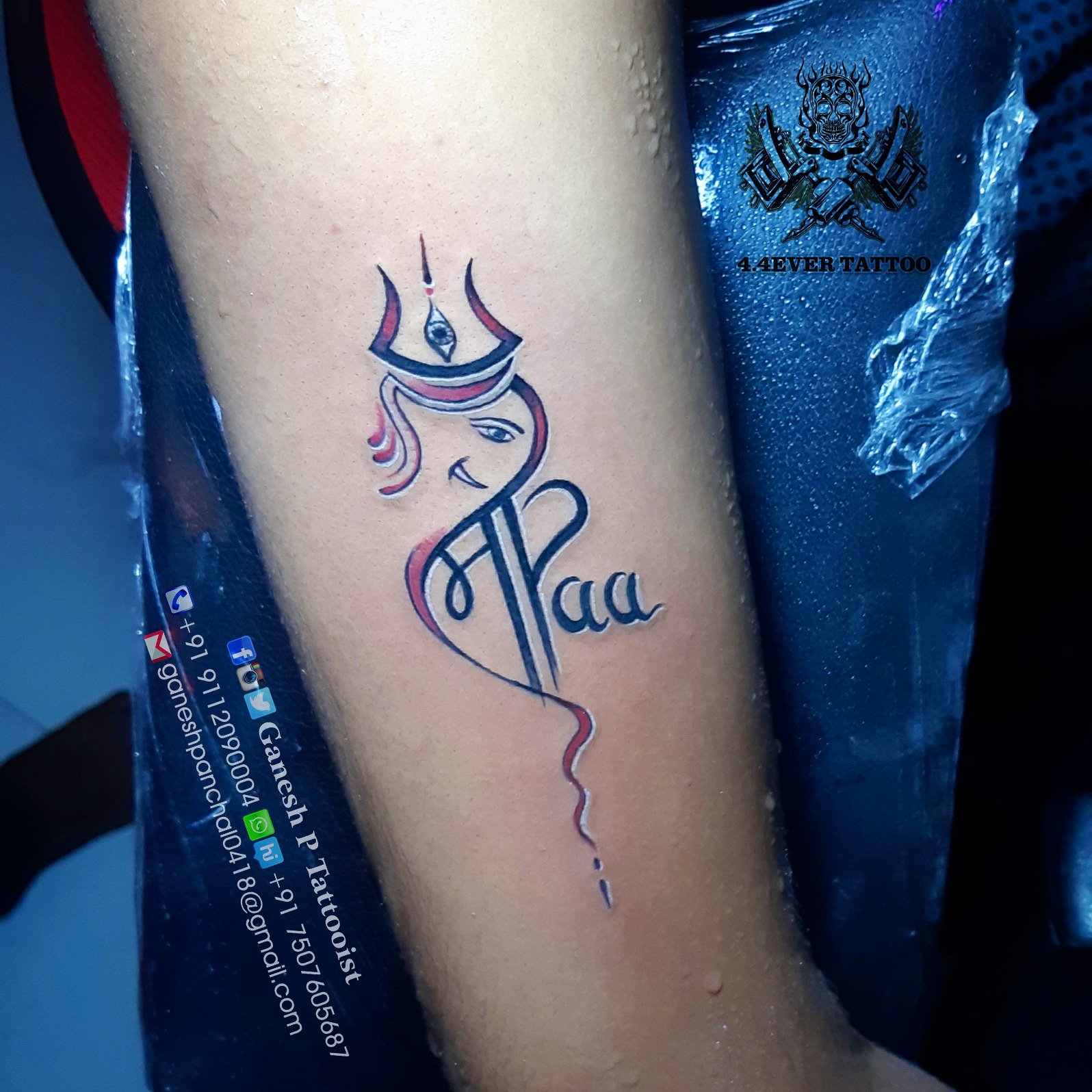 Ganesh P Tattooist On Twitter: "#Address 4.4Ever Tattoo Studio Shop No 36. Ground Floor Raj Mall Anand Nager Nanded. 431602 #Shreeganesh #Maapaa #Trishul #Bappa #Tattoo #Design #Tattoo #By #Ganesh #Panchal #Work #Hope # 1596_x_1596_jpg