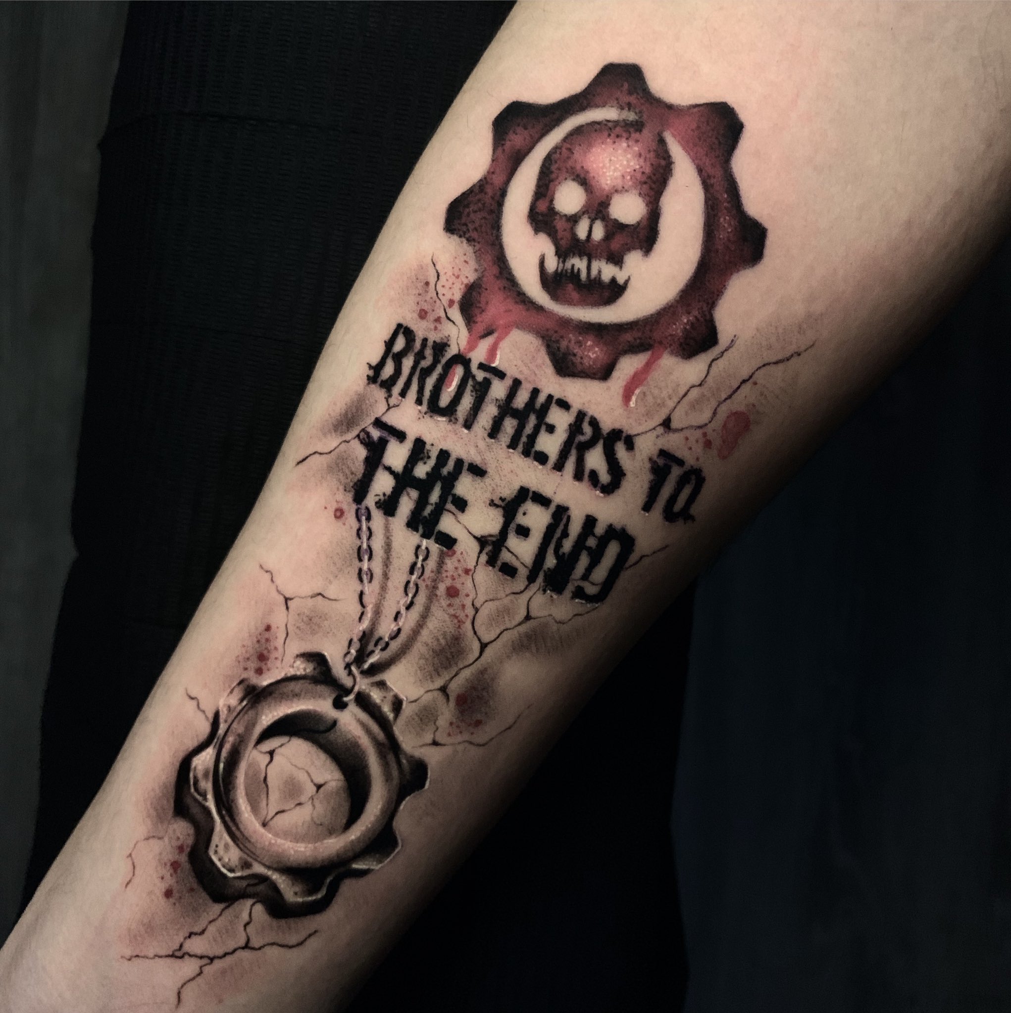 Gwyn ⚡️ On Twitter: "Brothers To The End 💀☠️ Gears Of War, Espero Que Os Mole 🤟🏻 #Gears5 #Gearsofwar #Xbox #Tattoo #Tattoos #Fanart #Inktober #Tatuaje Https://T.co/Wvqgi3Zj94" / Twitter 2048_x_2042_jpg