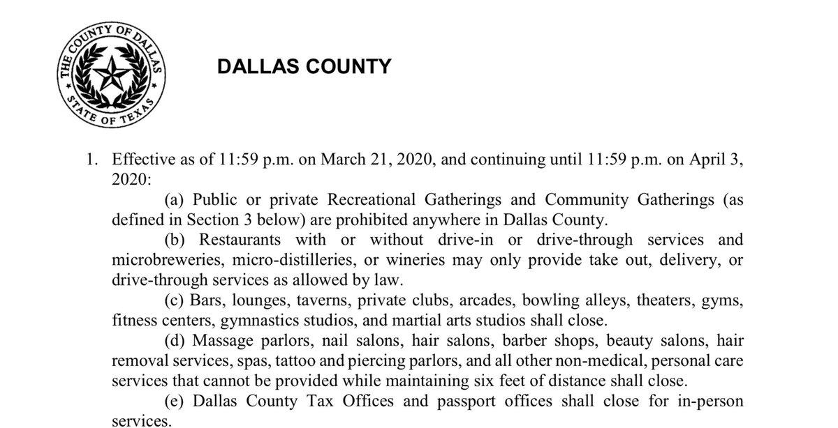 Steven Dial On Twitter New 6pm Press Conference With Judgeclayj To Announce The Closure Of Massage Parlors Salons Barber Shops Tattoo And Piercing Parlors If They Can T Be Provided While Maintaining Six