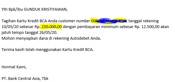 Secara normal, biaya tahunan kartu kredit bca visa maupun mastercard apapun sama, yakni rp125.000,00 untuk biaya kartu utama dan rp100.000,00 untuk biaya . Kartu Kredit Bca On Twitter Gunduk Almighty Kami Informasikan Kepada Anda Untuk Uang Iuran Tahunan Akan Ditagihkan Permasing Masing Kartu Jika Ingin Melakukan Pengajuan Penghapusan Uang Iuran Tahunan Maka Anda Dapat Menghubungi Layanan Halo