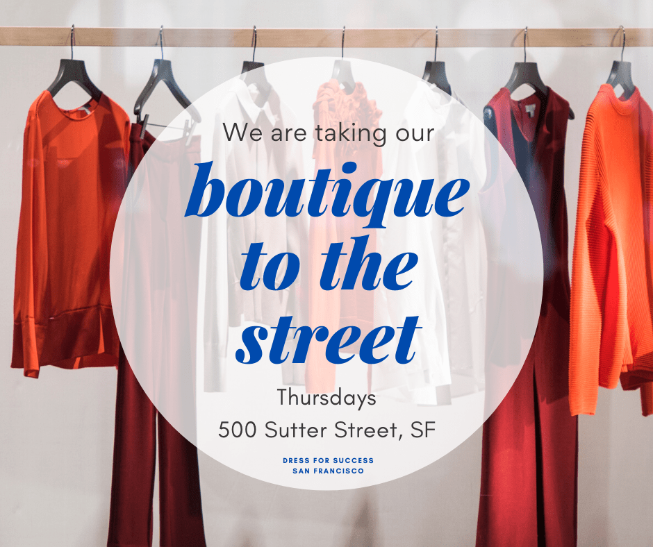 Dress For Success Sf On Twitter We Re Taking Our Boutique To The Street With No Contact Pick Ups We Ll Curate A Clothing Kit With Interview Attire Customized To Your Size And Clothing Needs