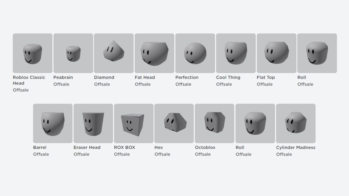What Are All Roblox Heads And How Do You Get Them 