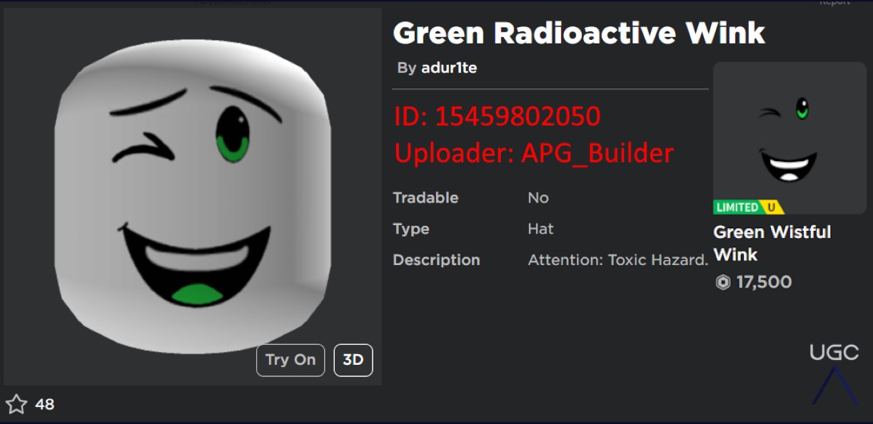 Wink Face Roblox F Large