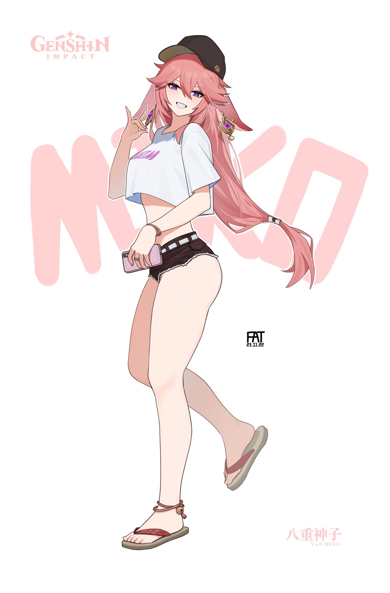 Fatzhai on X: 🌸#GenshinImpact 🌸#YaeMiko 🌸 t.cojExEb6yfmw  X