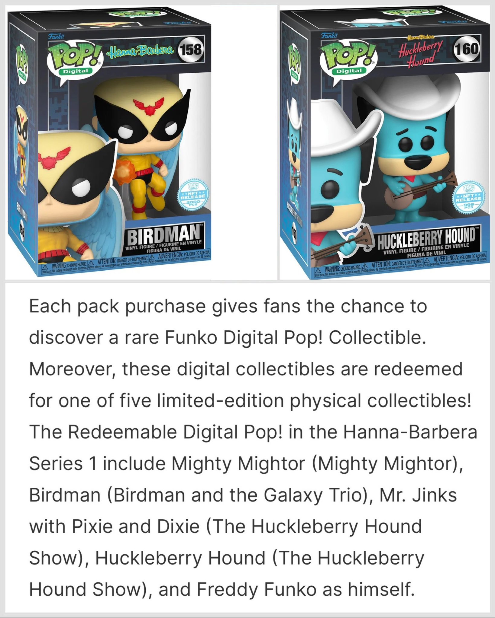 Distrackers on twitter: "the hanna-barbera nft pop redeemables are