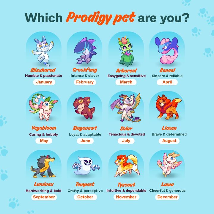 Beautiful prodigy pets