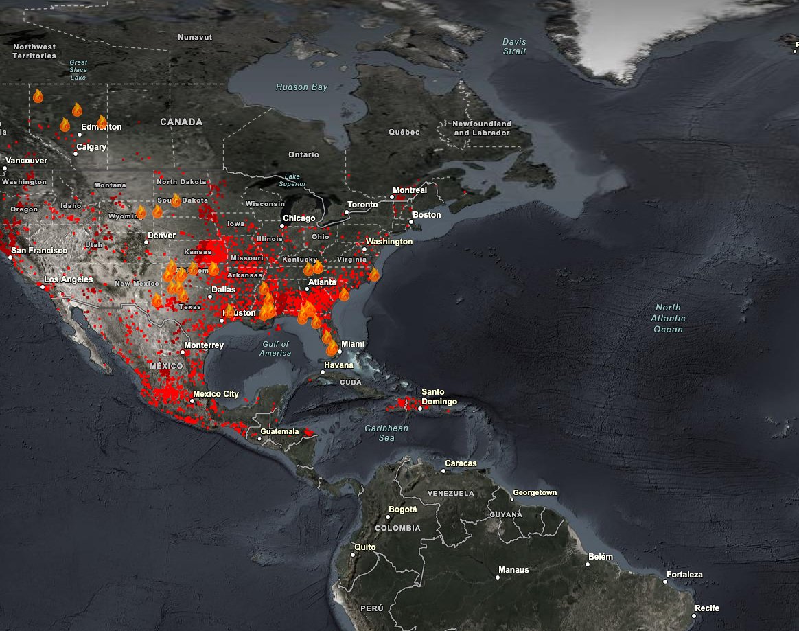 U S BURNS IN EARLY MARCH 2026 NASA Lance Fire Map 6 March 2026 HDwB2S B0AAWXca 