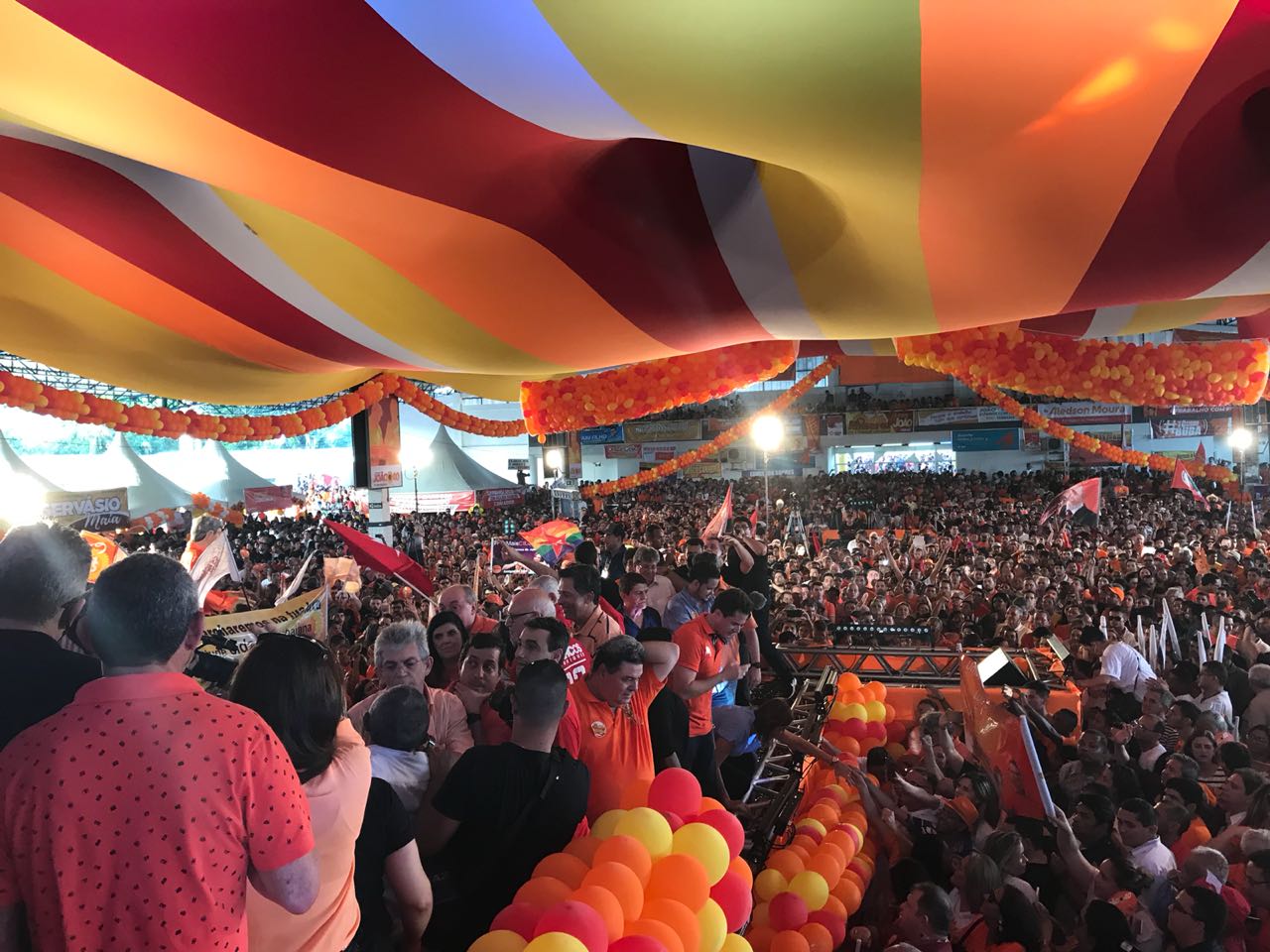 A convenção do PSB confirma a chapa completa com João, Lígia, Couto e Veneziano (Foto: Adriana Rodrigues, Jornal Correio)