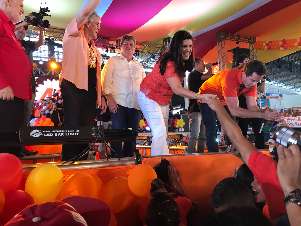 A convenção do PSB confirma a chapa completa com João, Lígia, Couto e Veneziano (Foto: Adriana Rodrigues, Jornal Correio)