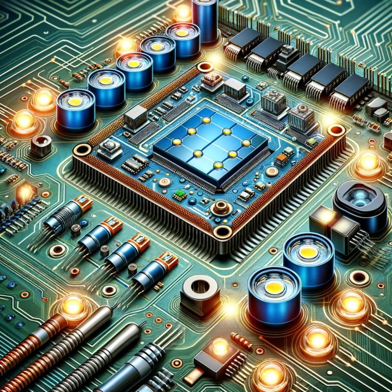 Led Pcb - Modern Landscape Art - High Resolution