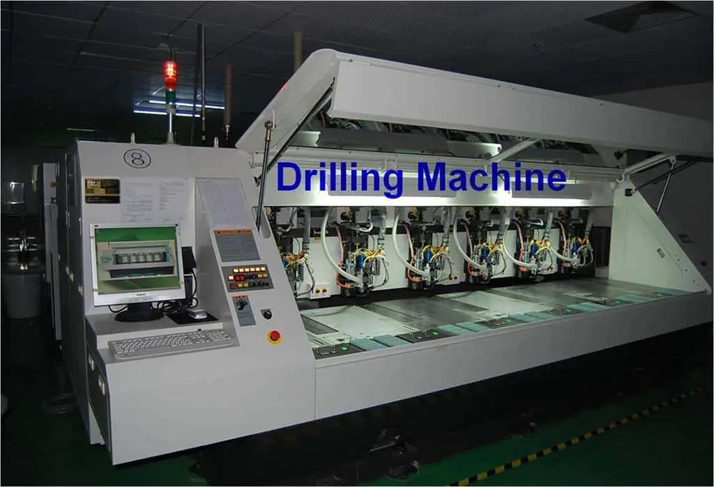 PCB drilling equipment in the shared manufacturing facility