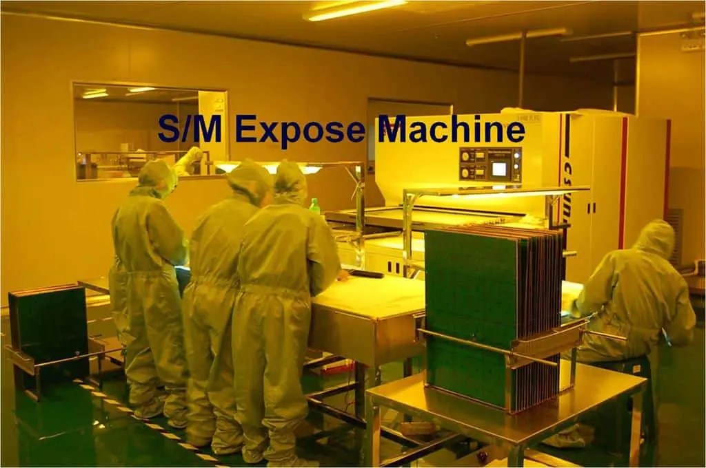 Solder mask exposure process in the shared PCB factory