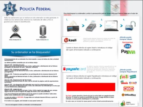 «El virus de la policí­a» Región 4: La expansión del Ransomware en Latinoamérica