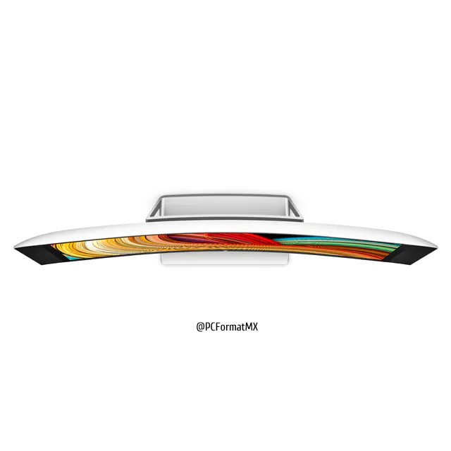 HP Z Display Z34c Curved Monitor, Aerial/Top