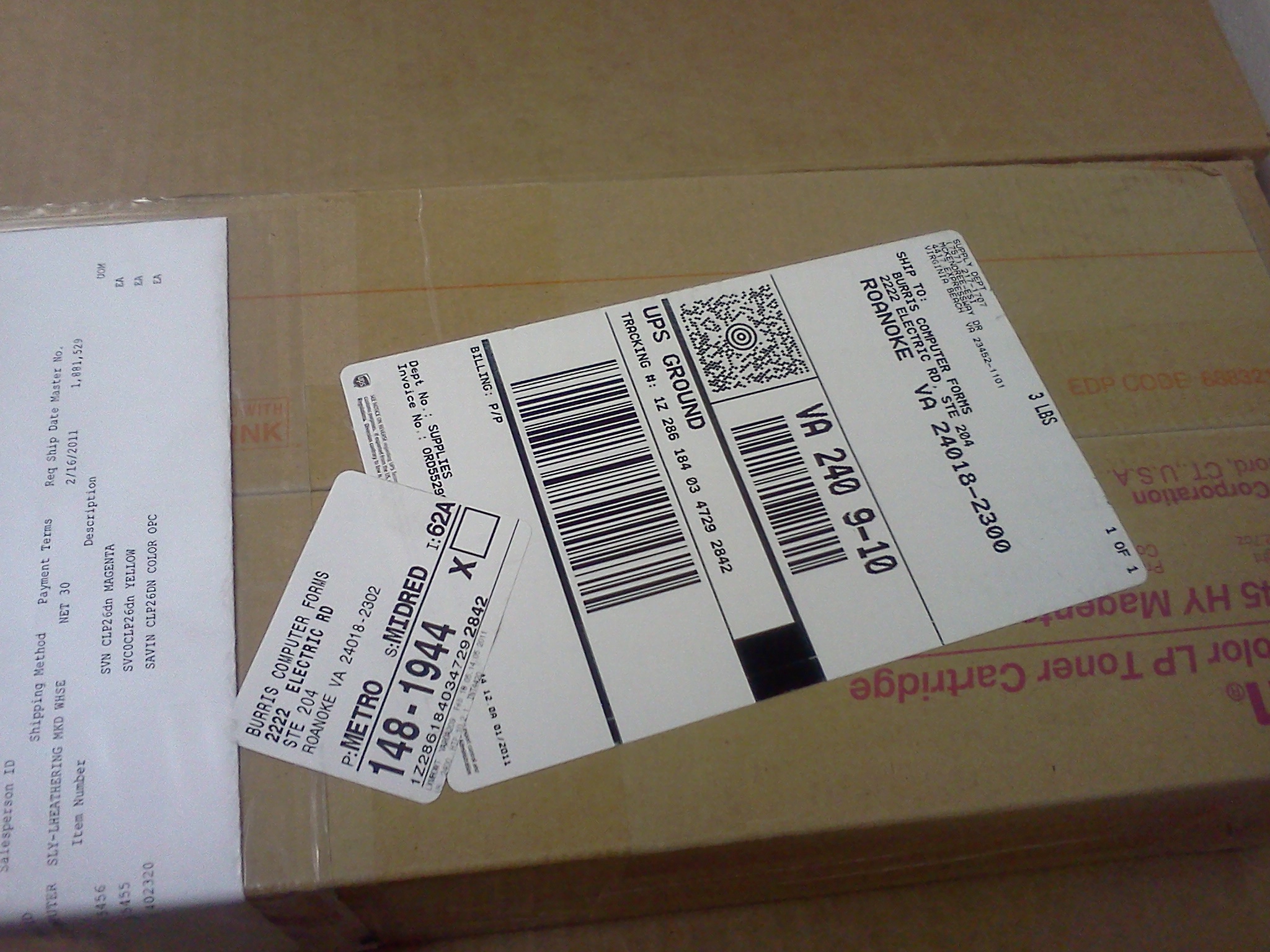 Select print from the print dialog box. Do you carry a blank pick ticket with a 4 x 6 ups label ...