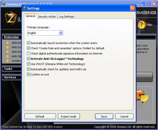 Zemana AntiLogger Serial Key