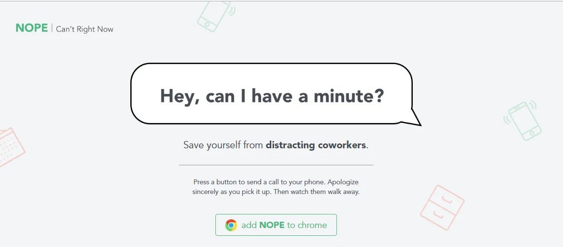 nope button