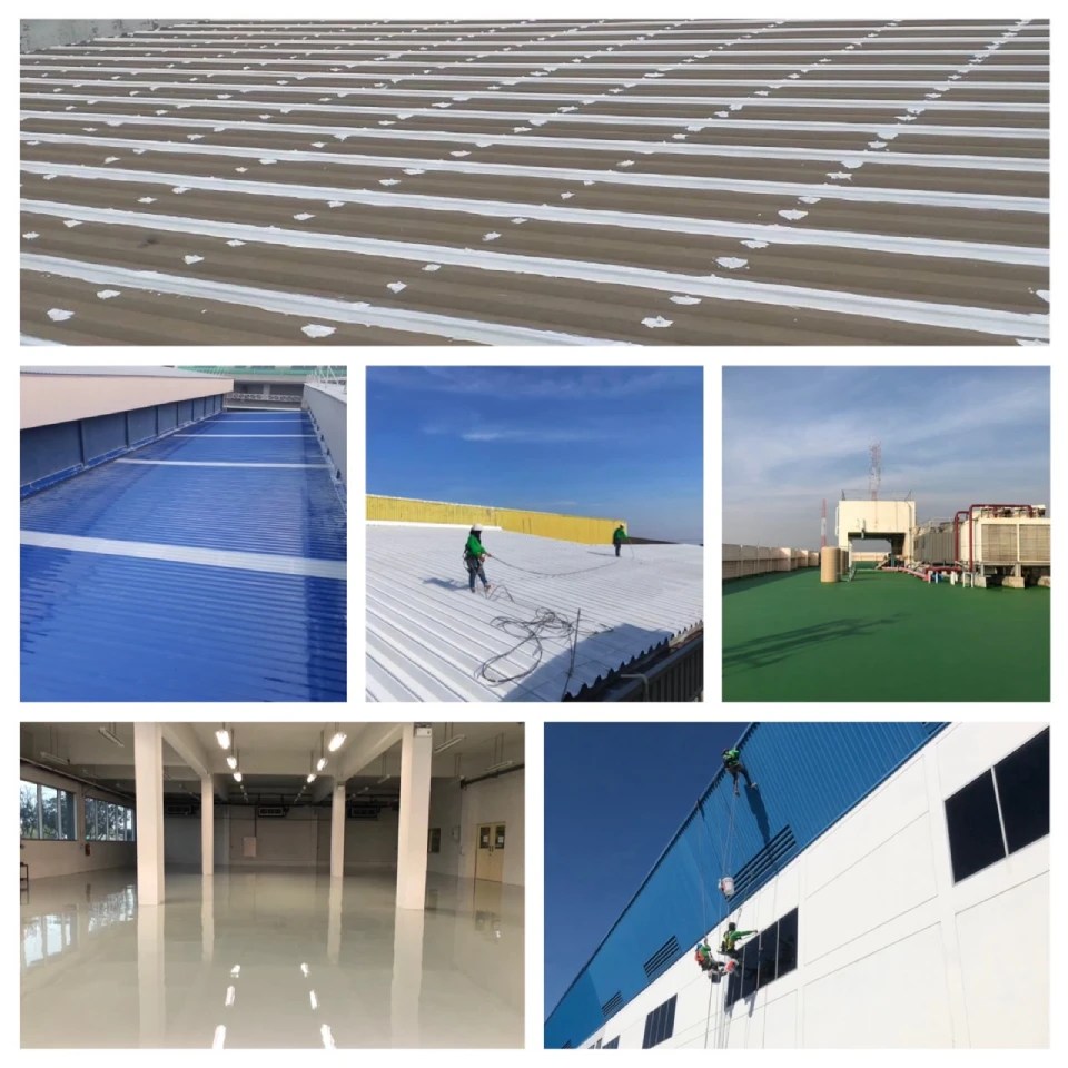 กันซึม ดาดฟ้า หลังคา โรยตัว