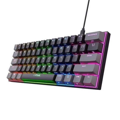 TRUST GAMING GXT 867 ACIRA KEYBOARD BLACK GREY