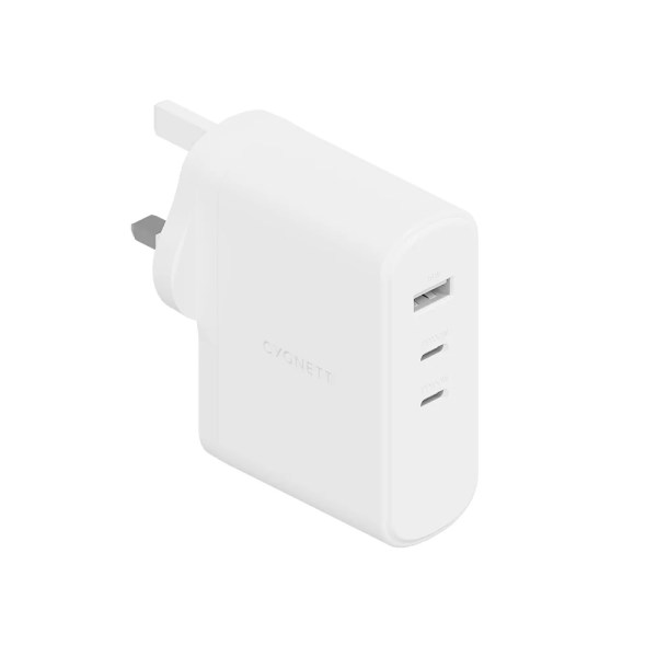 100W CYGNETT Official Multiport GaN Power Maxx Travel Charger with USB-C White
