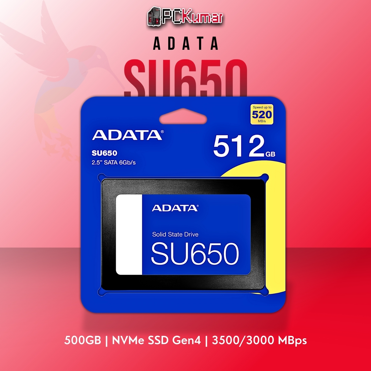 ADATA 512GB SATA SSD SU650 - PCKumar Infotech