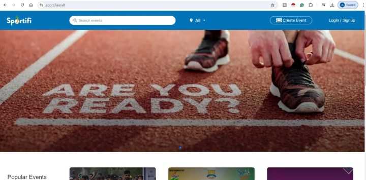 Home page of Sportifi