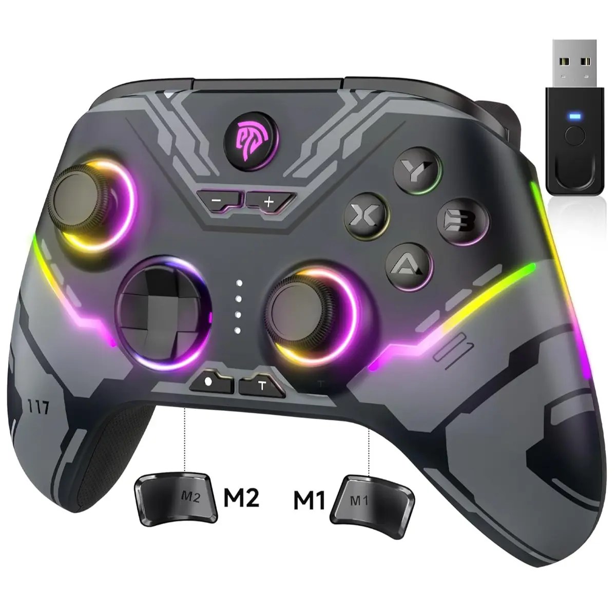 EasySMX X15 RGB Controller With Hall Trigger and Hall Joystick - Mecha