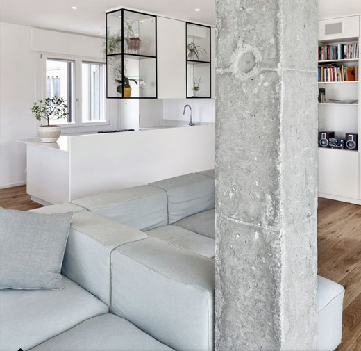 Concrete trend living rooms