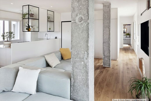 Concrete trend living rooms
