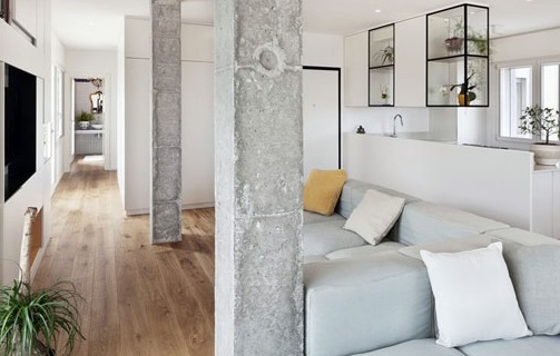 Concrete trend living rooms