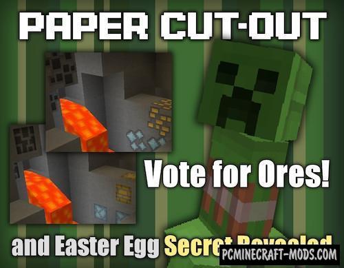 Now you can easily print your skins, blocks, mobs and much more. Paper Cut Out 16x Resource Pack For Minecraft 1 17 1 1 16 5 Pc Java Mods