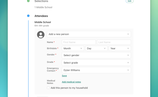 Improved: Attendee Questions & Personal Information – Registrations