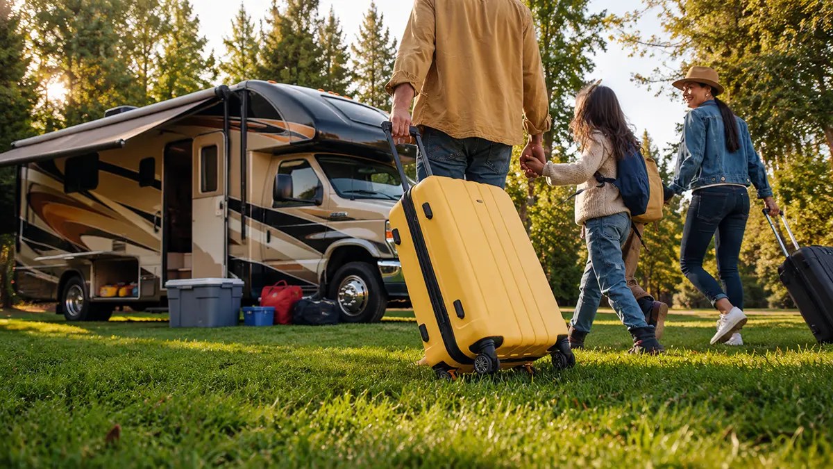 A Family Packing Light to Save Money While RV Camping