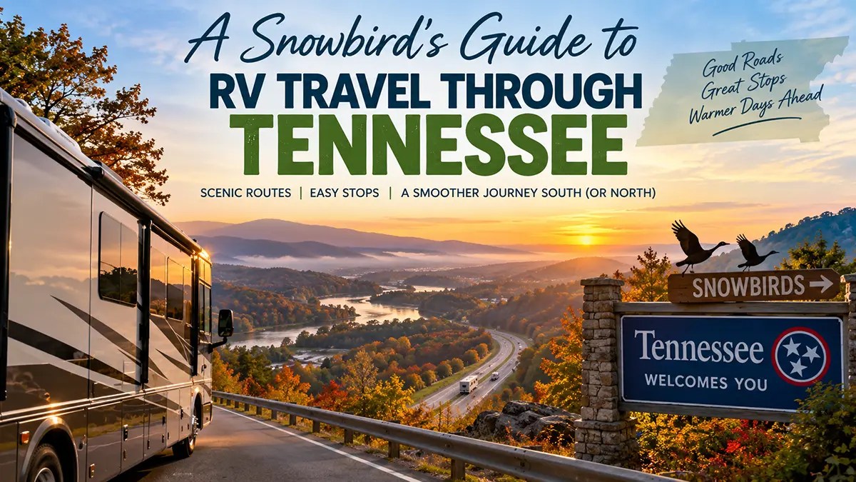 snowbird RV travel through Tennessee