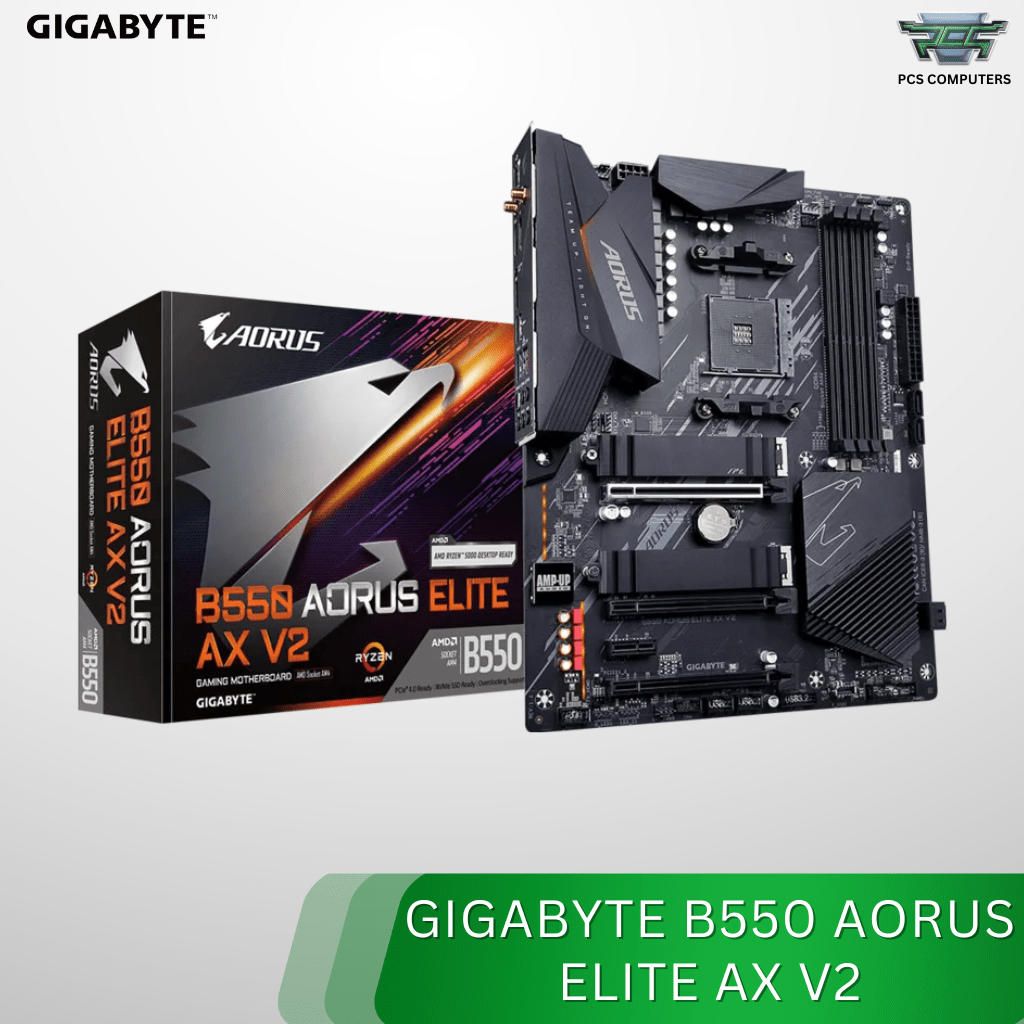 Gigabyte B550 AORUS ELITE AX V2 Motherboard AM4 ATX WiFi 6 Ryzen Gaming 1 