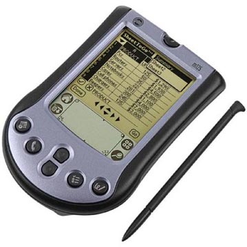 A hand held computer like this one could help me type my statements at the scene and witnesses could sign with a stylus or thumb print