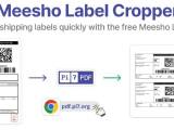 Crop Meesho Labels Online Pi7 Pdf Tool