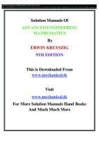 Erwin Kreyszig 9th Edition Solution Pdf 23+ Pages Explanation in Google Sheet [5mb] - Latest Update 