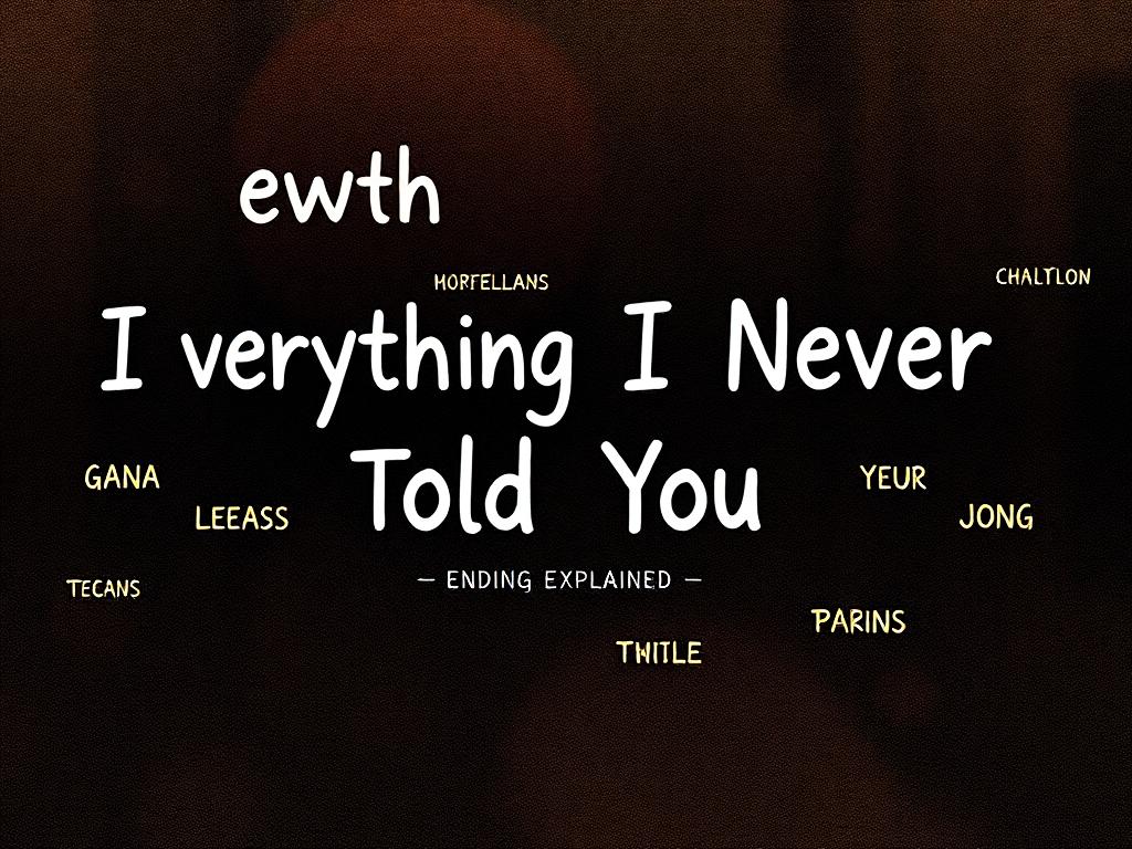 Everything I Never Told You ending explained