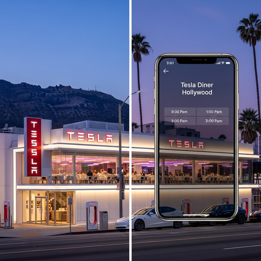 Tesla Diner Hollywood reservation guide