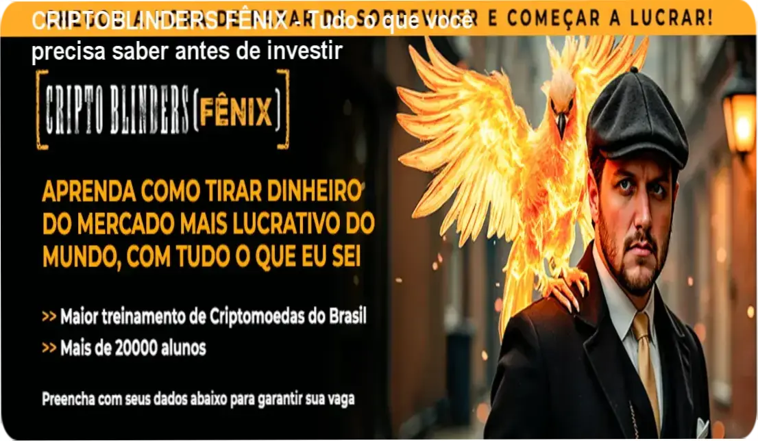 Imagem destacando a metodologia do CRIPTOBLINDERS FÊNIX sobre análise técnica e gestão de risco em criptomoedas