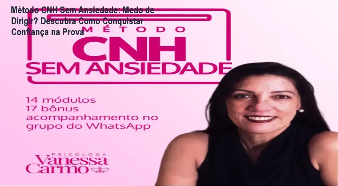 Pessoa segurando o volante com expressão calma e focada, simbolizando superação da ansiedade.