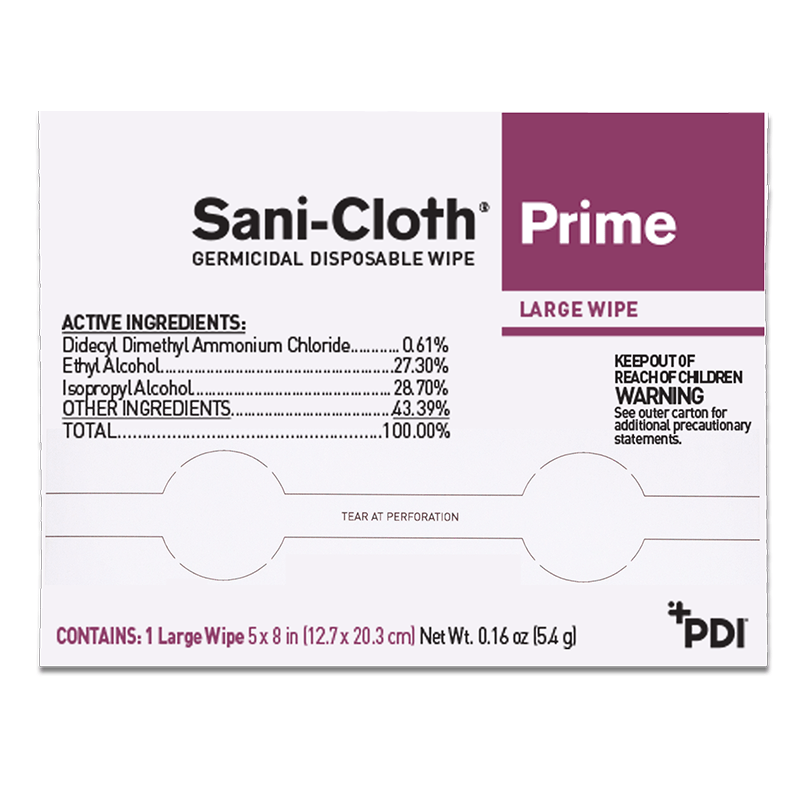 Sani-cloth® prime germicidal disposable wipe
