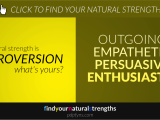 High Extroversion Find Your Natural Strengths