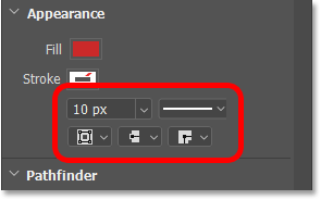 How to Draw Custom Shapes in Photoshop 153 More stroke options in the Properties panel.