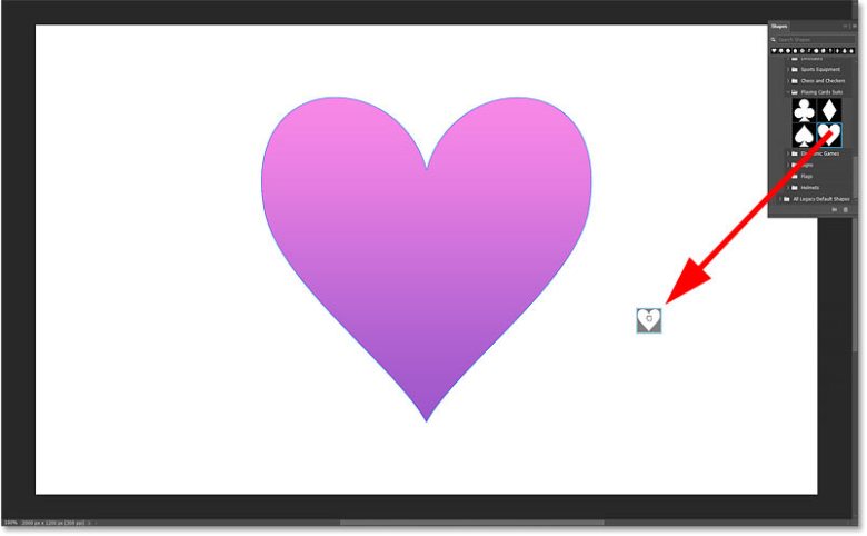 How to Draw Custom Shapes in Photoshop 173 Dragging and dropping a second shape onto the white background