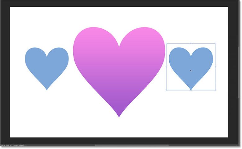 How to Draw Custom Shapes in Photoshop 225 Dragging the resized shapes into place.