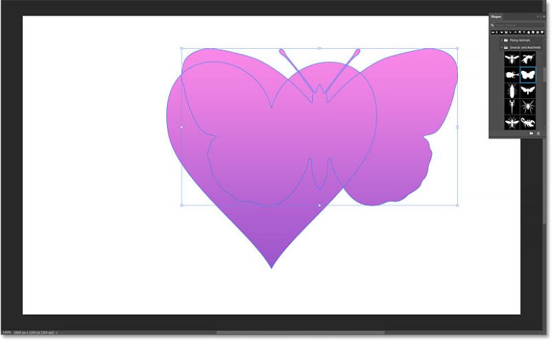 How to Draw Custom Shapes in Photoshop 233 The new shape is added to the document.